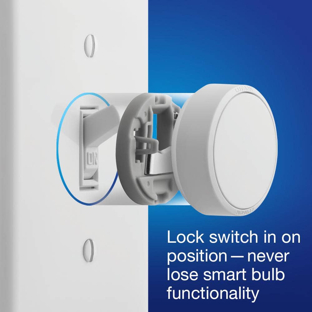 White Wireless Smart Bulb Dimmer Switch