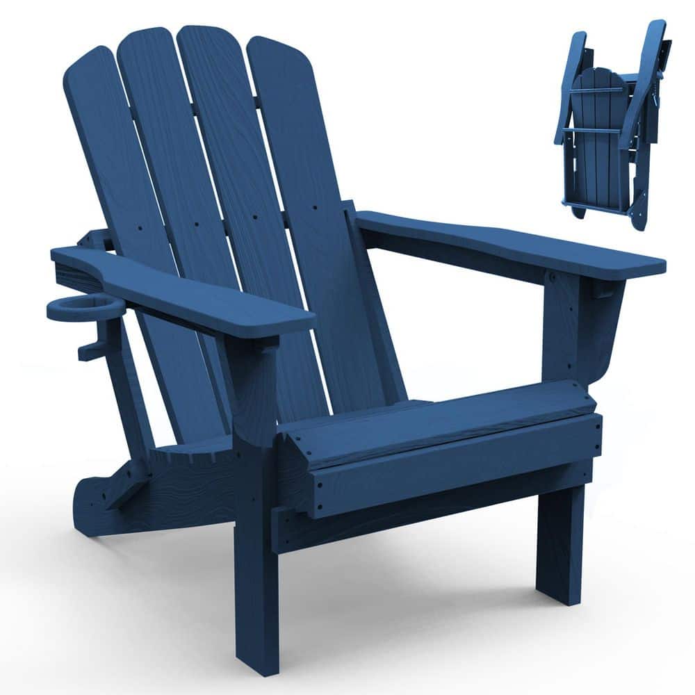 Foldable HDPE Outdoor Chair with Cup Holder Blue price history on PriceWatchPro