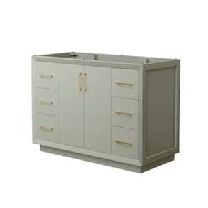 Strada 47.25 in. W x 21.75 in. D x 34.25 in. H Single Bath Vanity Cabinet without Top in Light Green