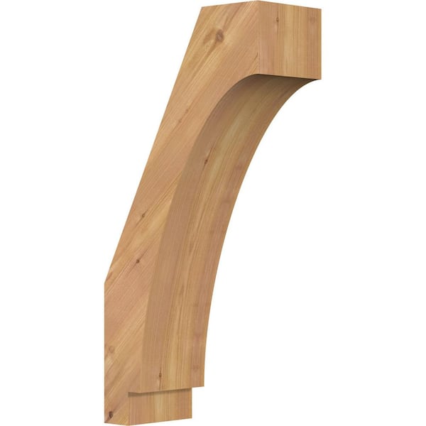 Ekena Millwork 5 1/2"W x 12"D x 24"H Imperial Smooth Knee Brace, Western Red Cedar
