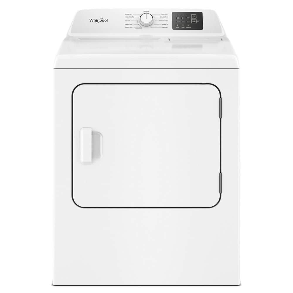 Whirlpool 7.0 cu. ft. vented Front Load Electric Dryer in White with AutoSensing