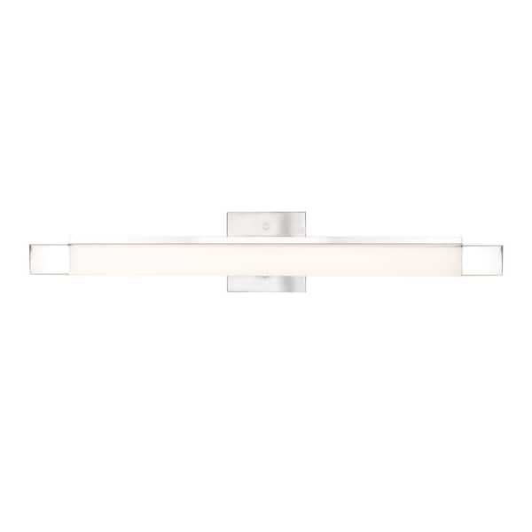 KUZCO Soho 27-in 1 Light 31-Watt Chrome Integrated LED Vanity Light