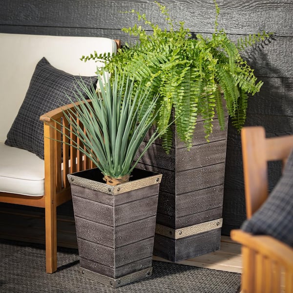 Tapered Rim Tall Planter