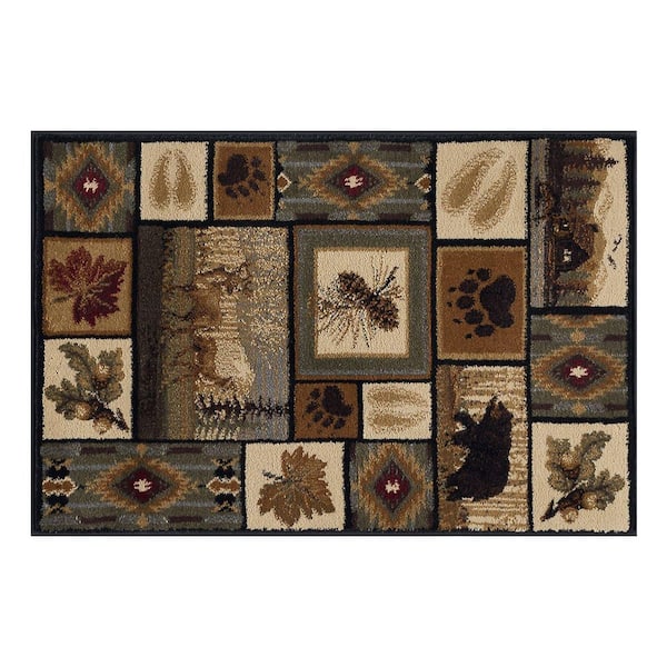 Nature Lodge Multi-Color 2 ft. x 3 ft. Indoor Area Rug