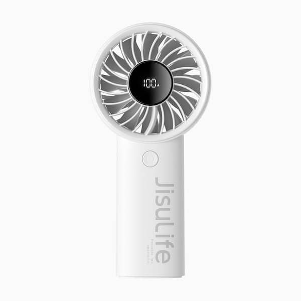 Life 4 5-Speeds Handheld Personal Fan with 3600 mAh Battery, Gray