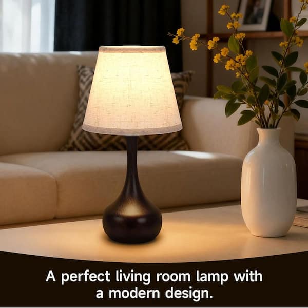 MARKFROST / MOLNART Table Lamp With Light Bulb, Marble Black/ellipse Shaped Multicolour