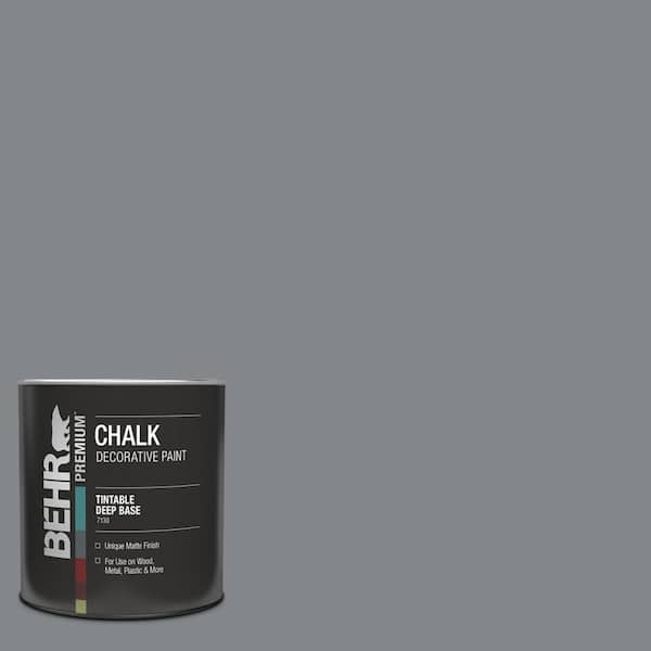 BEHR PREMIUM 1 qt. #N500-5 Magnetic Gray color Interior Chalk Decorative Paint