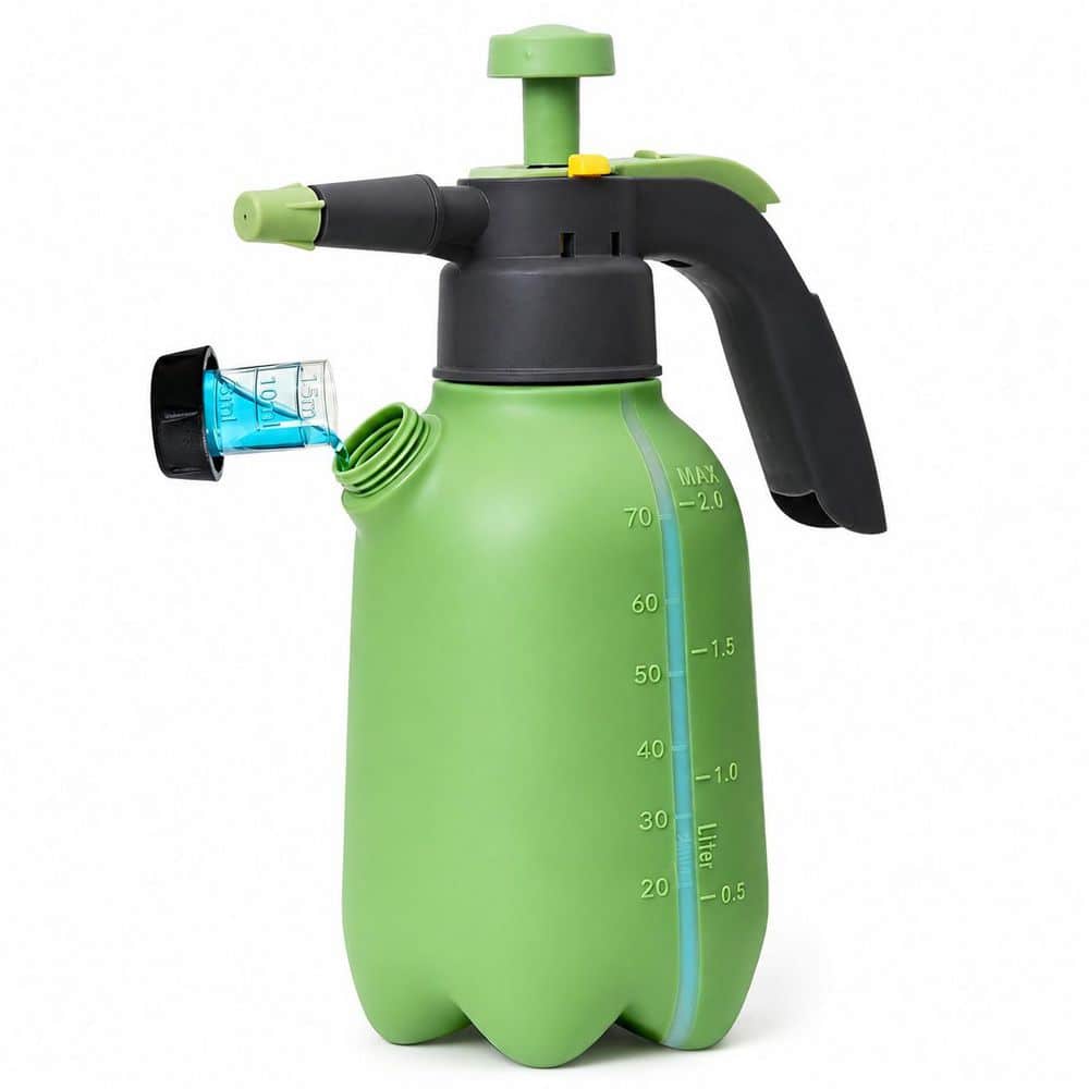 1/2 gal. Hand Pump Pressure Sprayer with Adjustable Nozzle Built