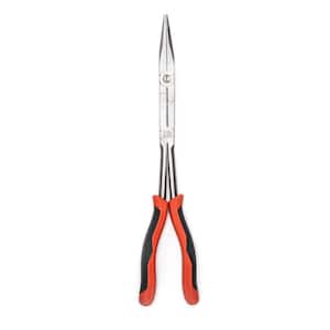 13 in. X2 Double Compound Long Reach Long Nose Pliers with Dual Material Handle