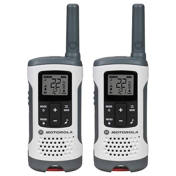 MOTOROLA Talkabout T260 Rechargeable 2-Way Radio, White (2-Pack)