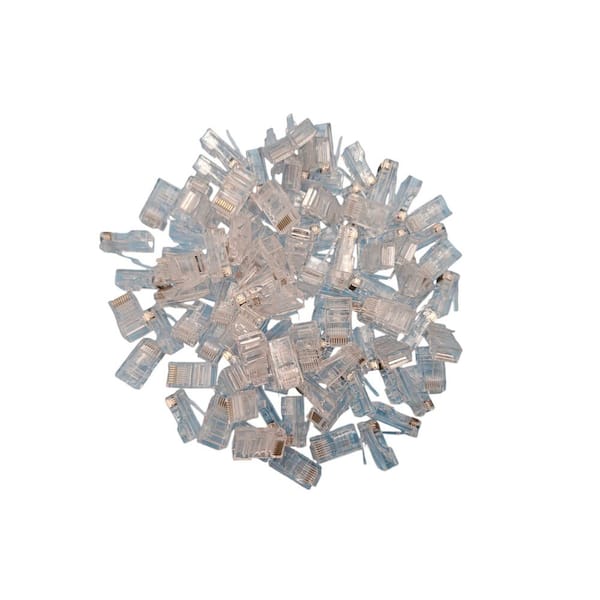 Micro Connectors, Inc Cat 5E RJ45 Modular Connector Clear (1000-Pack)