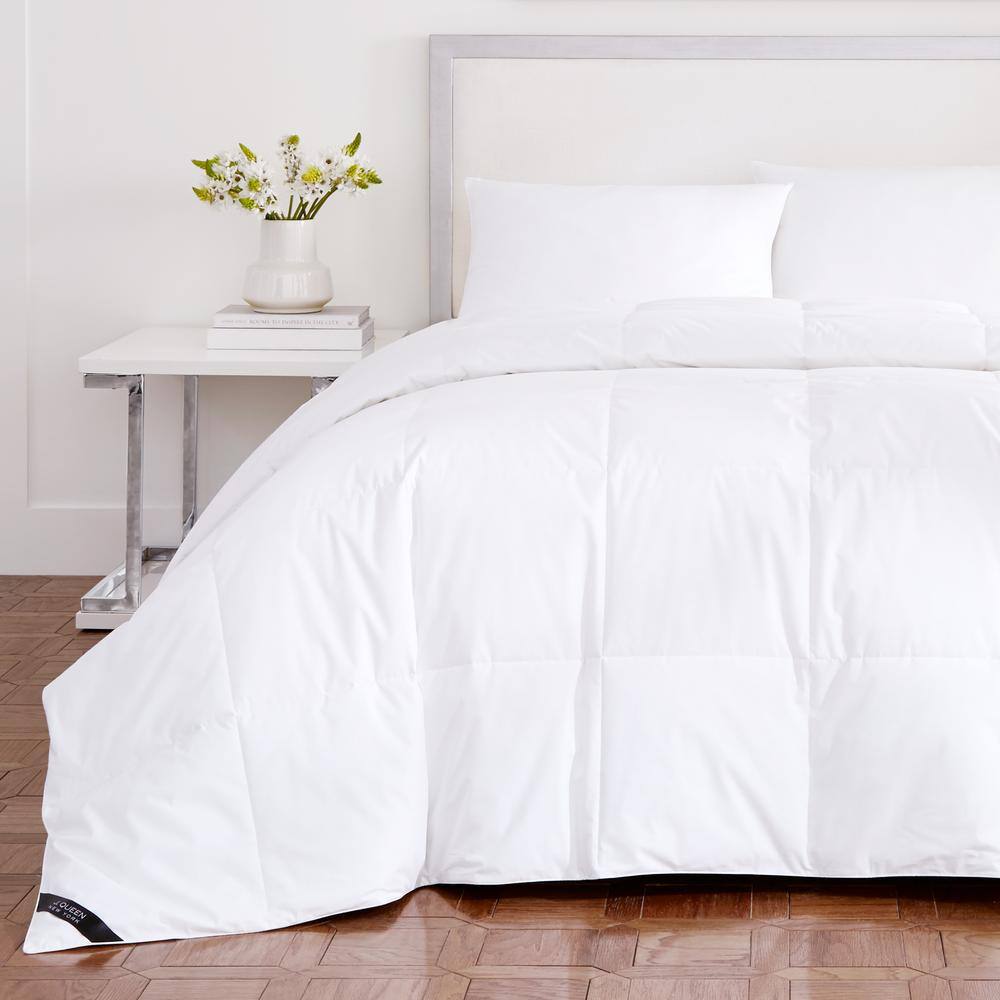 Elegance White Cotton Down Alternative King Comforter