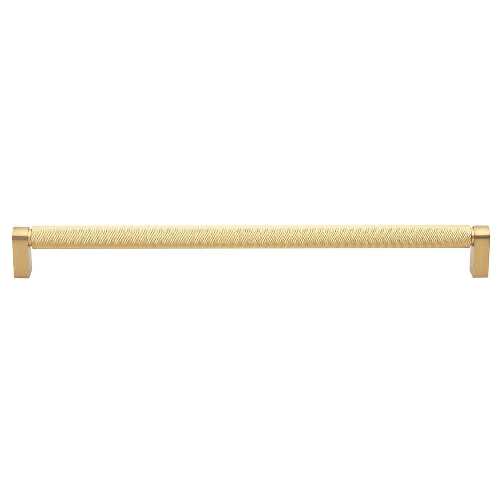 GLIDERITE 125/8 in. (320mm) Centerto Center Satin Gold Knurled Bar