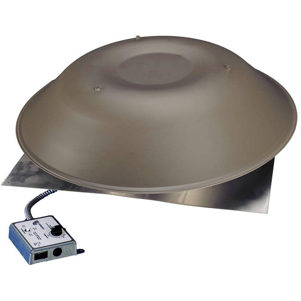 LOMANCO LomanCool 2000 800 CFM Weathered Bronze Power Attic Vent