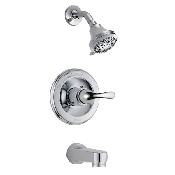 Delta Classic 1-Handle Tub and Shower Faucet Trim Kit in Chrome (Valve Not Included)