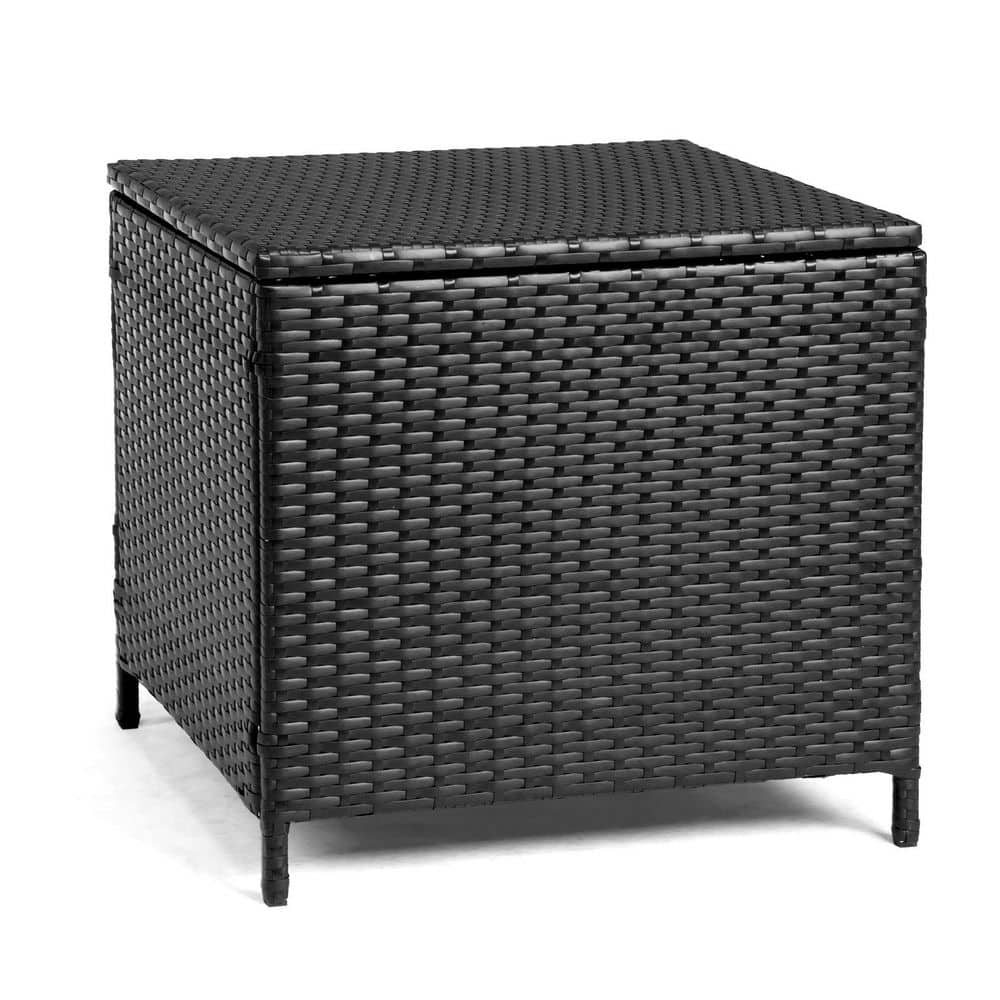 Patio Black Square Wicker Side Table price history on PriceWatchPro