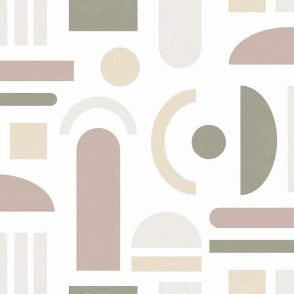NuWallpaper Terracotta Pink Wiles Peel and Stick Wallpaper