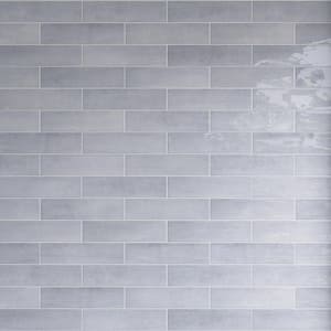 Cyra Grey 2.95 in. x 11.81 in. Polished Ceramic Subway Wall Tile (10.76 sq. ft./Case)