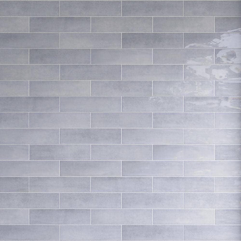 Cyra Grey 2.95 in. x 11.81 in. Polished Ceramic Subway Tile Sample price history on PriceWatchPro