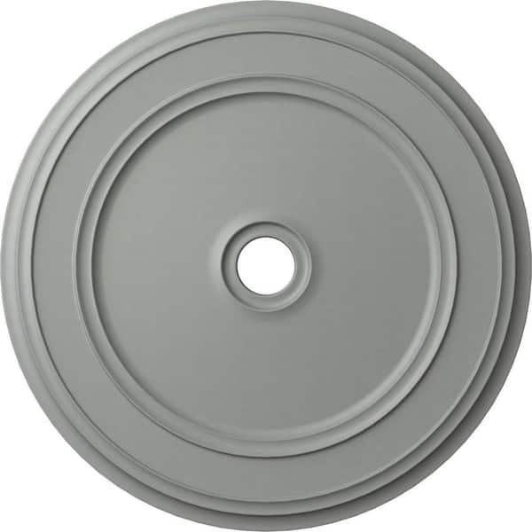 Ekena Millwork 41-1/8" x 4" ID x 2-1/8" Classic Urethane Ceiling Medallion (Fits Canopies up to 5-1/2"), Primed White