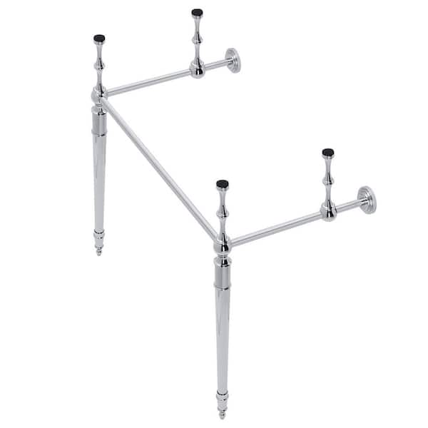 Kingston Brass Edwardian Brass Console Sink Legs in Polished Chrome