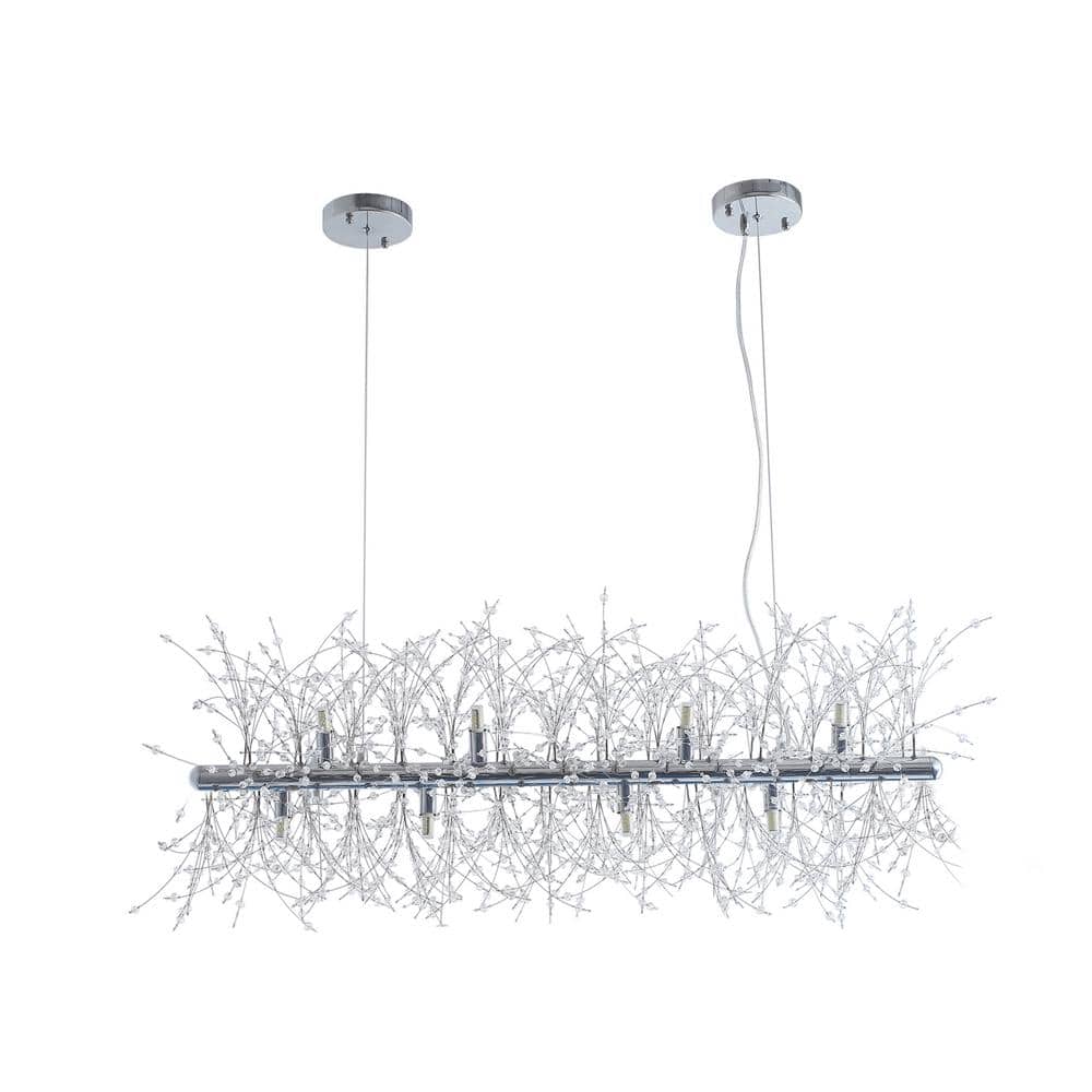 12-Light Silver Multi-Particle Crystal Chandelier price history on PriceWatchPro