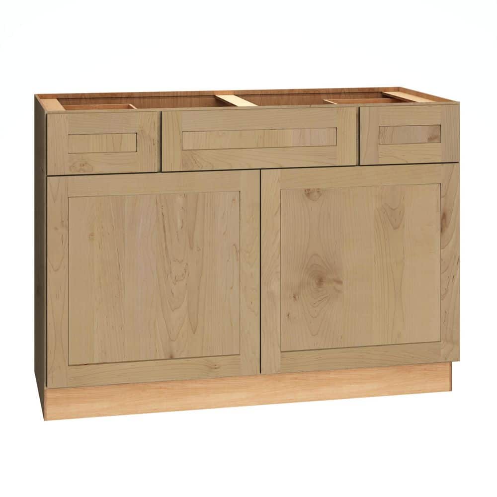 QuickShip Cottage 48 in. W x 21 in. D x 34.5 in. H Assembled Plywood Shaker Bath Sink Base Cabinet in Canopy price history on PriceWatchPro