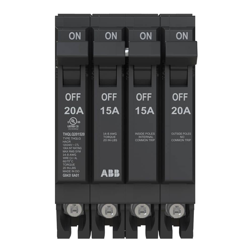 2-20 Amp Single-Pole 1-15 Amp Double-Pole Quad 120/240-Volts Circuit Breaker (THQLQ201520A) price history on PriceWatchPro