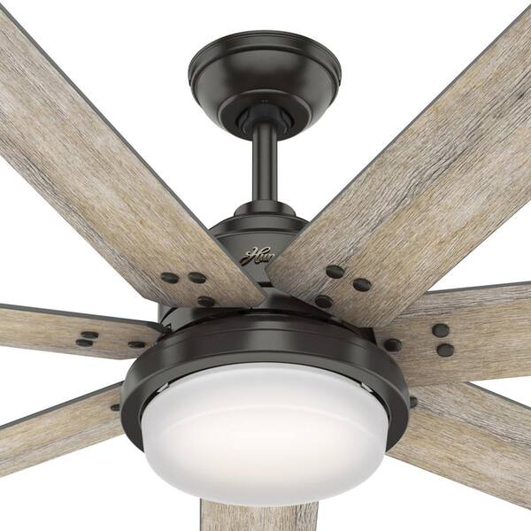 Hunter Whittington 60 in. LED Indoor Noble Bronze Ceiling Fan with 