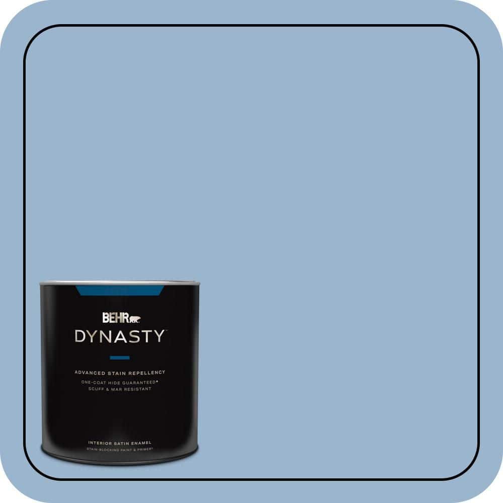 1 qt. #PPU14-10 Blue Suede Satin Enamel Interior Stain-Blocking Paint and Primer price history on PriceWatchPro