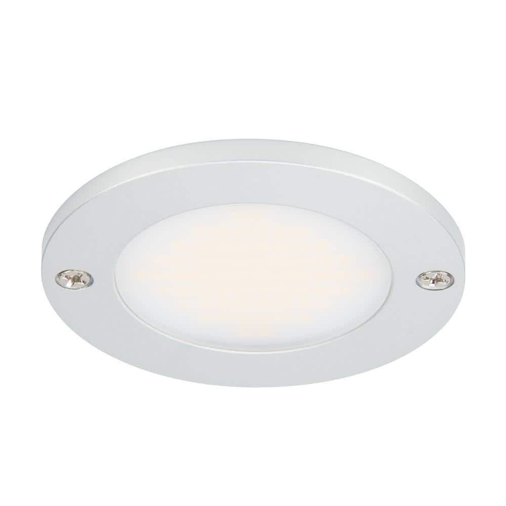 Bright White Aluminum Low Profile LED Puck Light