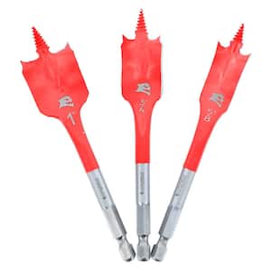 Details about   Pack of 2 Flat wood bit spade drill 8mm triple cut centre point 2 wing cutters 