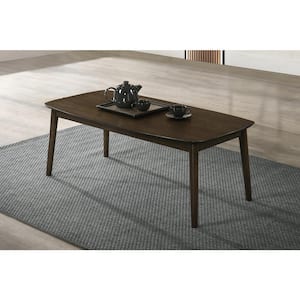 New Classic Furniture Felix 47 in. Dark Walnut Rectangle Wood Coffee Table