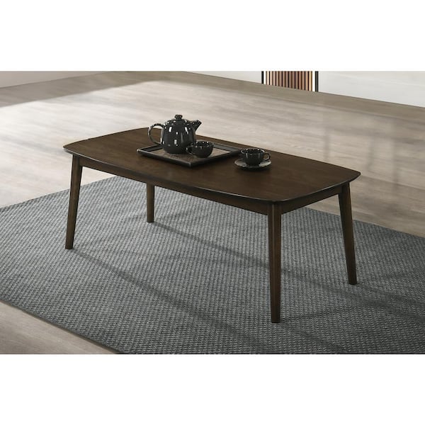 NEW CLASSIC HOME FURNISHINGS New Classic Furniture Felix 47 in. Dark Walnut Rectangle Wood Coffee Table