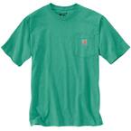 Men's XX-Large Sea Green Heather Cotton/Polyester Loose Fit Heavyweight Short Sleeve Pocket T-Shirt
