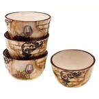 Tuscan View Ice Cream and Cereal Bowl (Set of 4)