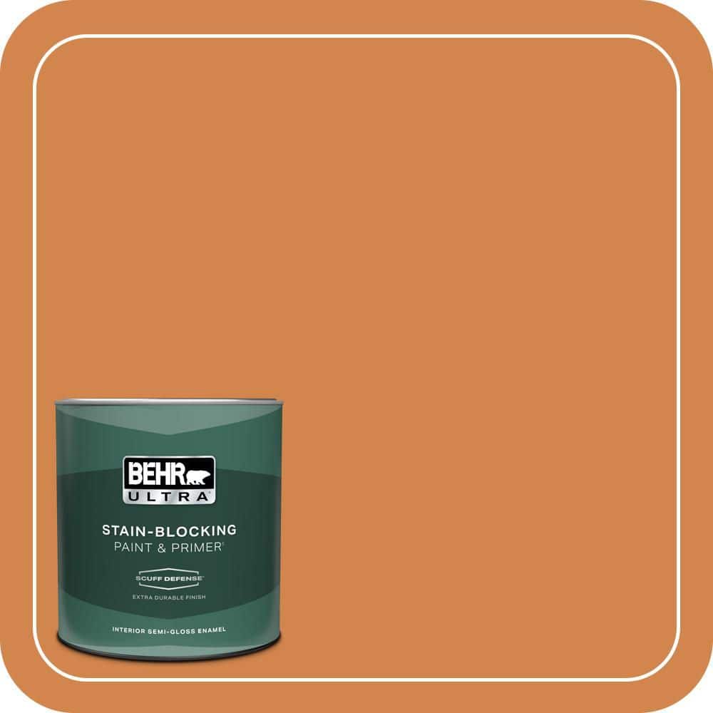 1 qt. #PPU3-03 Flaming Torch Extra Durable Semi-Gloss Enamel Interior Paint & Primer price history on PriceWatchPro