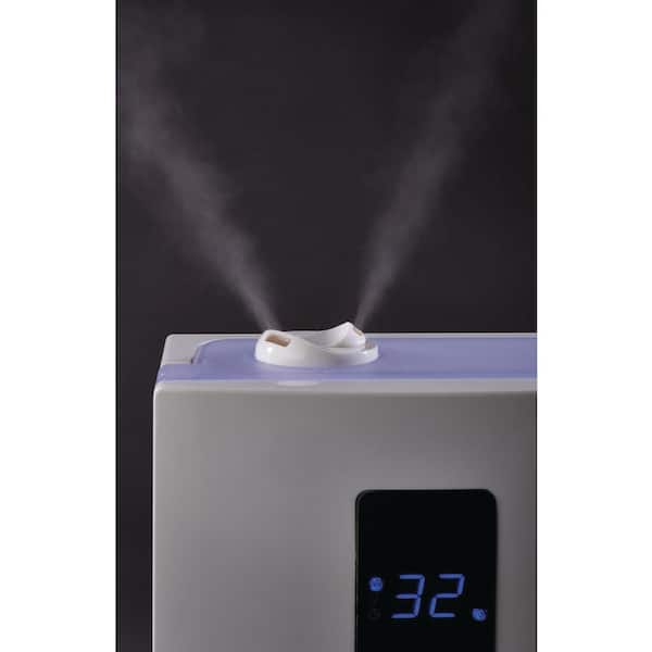 Lasko Lko-uh200 Ultrasonic 360 Degree 95 Ounce Capacity Adjustable Nozzle  Cool Mist Humidifier With Removable Water Tank, Led Colors, & Cleaning Brush  : Target