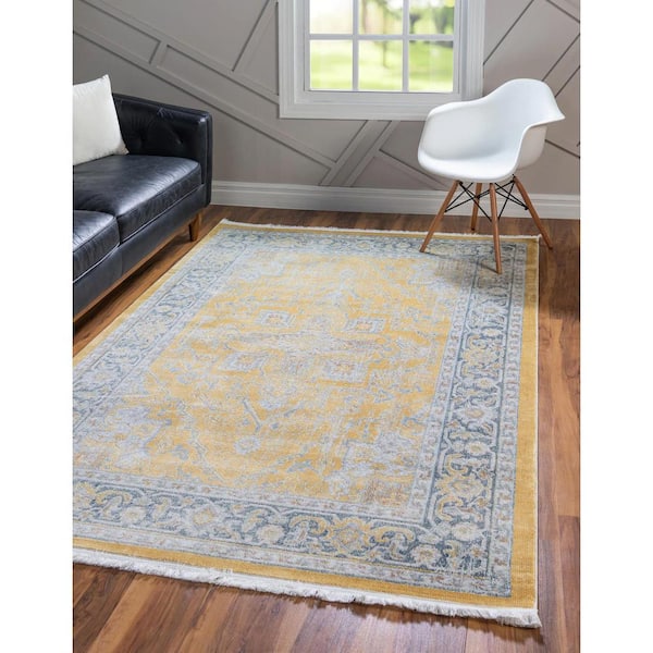 Baracoa Prado Yellow 8 ft. x 11 ft. Area Rug