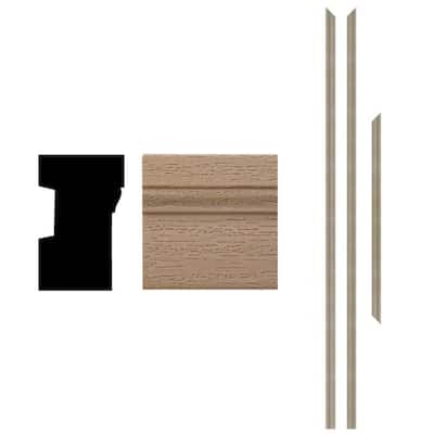 180 1-1/4 in. x 2 in. x 83-1/2 in. Primed Woodgrain Composite Brickmould Kit (3-Pieces)
