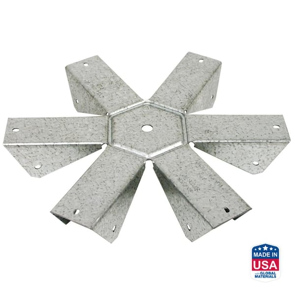 Simpson Strong-Tie GT ZMAX Galvanized 16-Gauge Gazebo Tie for 6-2x Rafter, Center