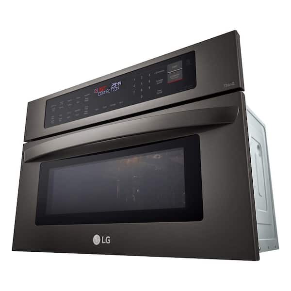 LG 30 in. Width 1.7 cu. Ft. Smart Black Stainless Steel Built-In