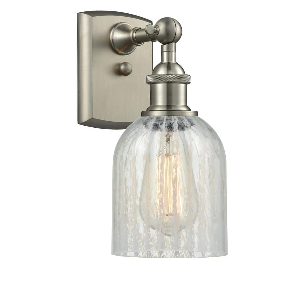 Innovations Caledonia 5 in. 1-Light Brushed Satin Nickel Wall Sconce ...