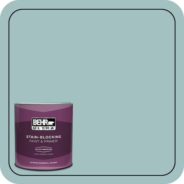 BEHR ULTRA 1 qt. #S440-3 Aspiring Blue Extra Durable Eggshell Enamel Interior Paint & Primer