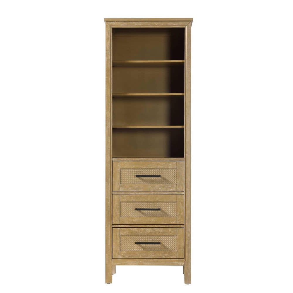 24 in. W x 18 in. D x 72 in. H Beige Freestanding Linen Cabinet price history on PriceWatchPro