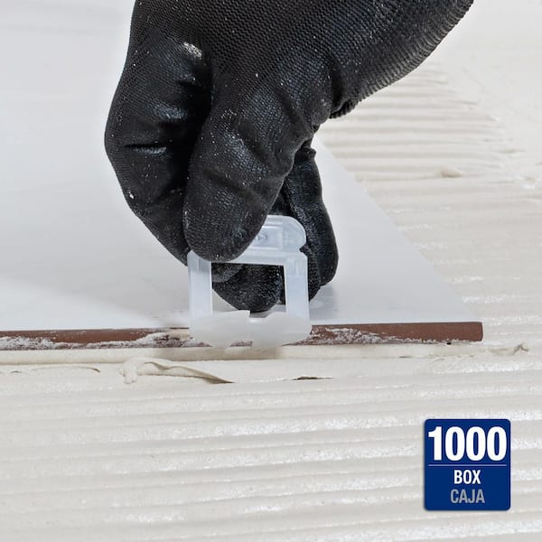 LASH XL White 1/16 in. W Plastic Clip Tile Leveling System (1,000-Pack)