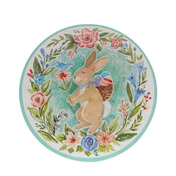 Cabilock Easter Bunny Plate ceramic easter plate Appetizer serving Plate  cute plate ceramic fruit plate dessert serving bowl kids trays for eating