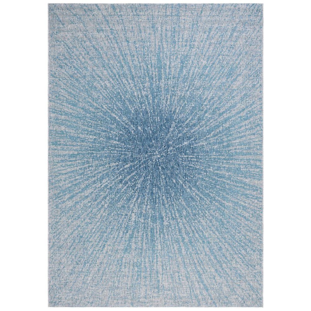Courtyard Gray/Navy 8 ft. x 11 ft. Celestial Ombre Indoor/Outdoor Area Rug price history on PriceWatchPro