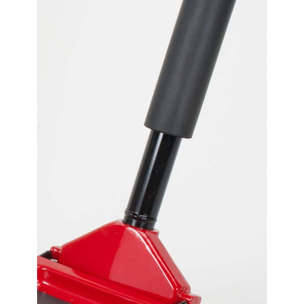Black and Red Heavy-Duty Steel 3.5 Ton Hydraulic Service Jack