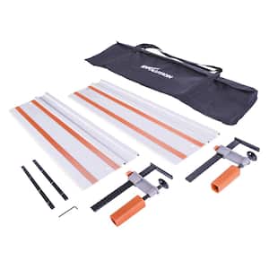 55 in. Circular Saw Track with Clamps, Glide Strips and Carry Bag